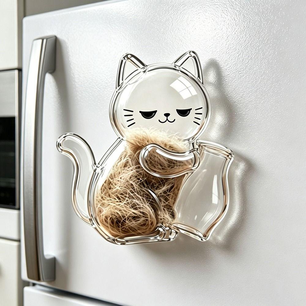 Transparent Pet Memorial Fridge Magnet Magnetic Magnetic Storage Magnet  Pet Memorial