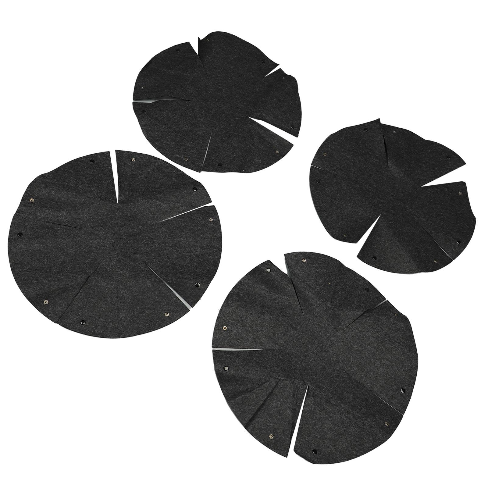 

4 шт. Тканевая подкладка для корзины-кашпо, войлок, многоразовая, подвесная, для круглого цветочного горшка, для сада 12in