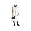Adidas Originals Trefoil Side Stripe Single-Breasted Belted Long Trench Coat Women Outerwear White IC5588