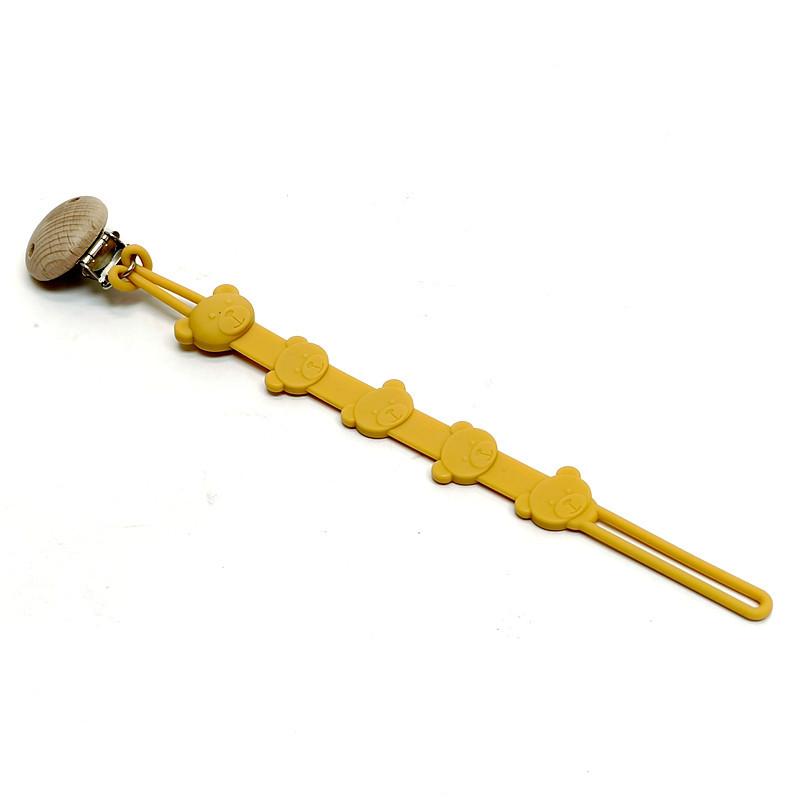 One Pacifier Chain Baby Teether Pacifier Lanyard Chain Teether Chain Anti-Loss Rope Silicone Pacifier Chain Clip