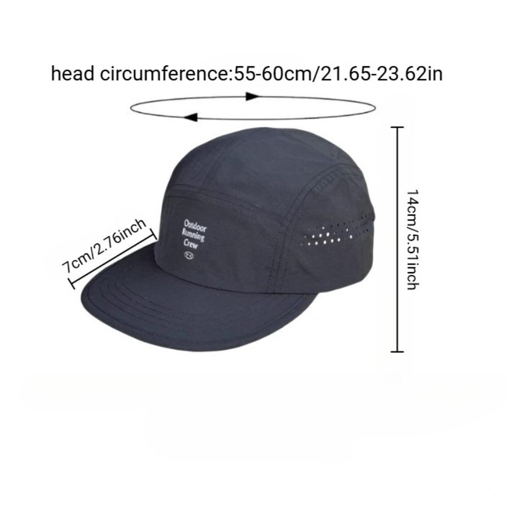 Color Block 5-Panel Baseballkappe - Gestickter Buchstabe Schnelltrocknend Netzatmungsaktiv Sportkappe, Mode Lässig Leichtgewicht Tragehut