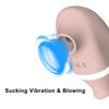 2 In 1 Clitoral Sucking Licking Vibrator Women G-Spot Suction Cup Dual Stimulation Nipple Massager Women Hardcore Adult Sex Toy