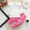 Polka Dot Baumwolle Baby Mädchen Sportkleidung Sets T-Shirt Hosen 2-teilige Outfits Anzüge
