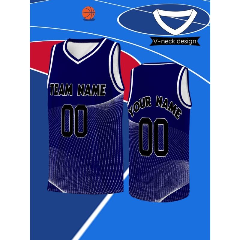 Men's basketball vest, V-neck design, comfortable and lightweight, suitable for fitness exercises