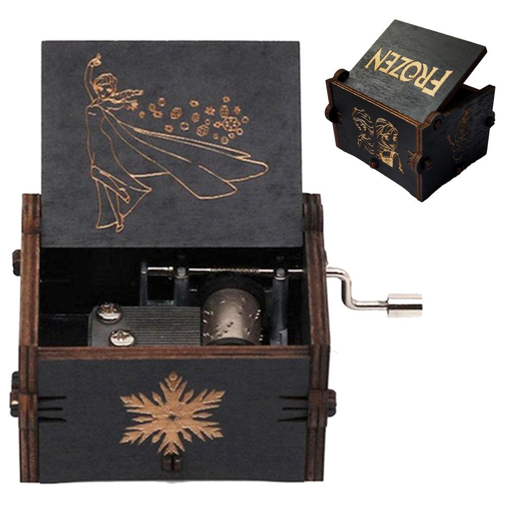

Wooden Music Box Color Printing Wooden Hand Crank Musical Box Birthday Present Valentine S Day Christmas Present Latest