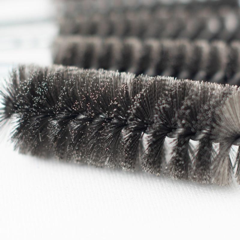 Abrasive Wire Tube & Pipe Brush - Steel Bristle for Deburring & Polishing