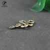 Vintage Copper Long Snake Miniature Figurines Desk Decorations Ornaments Accessories Handmade Brass Car Key Chains Pendant Decor