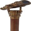 Teleskop-Gehstock, Antik-Finish, Kostüm-Holzstock, faltbarer Palisanderstock