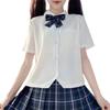 Original JK Summer Short Sleeve Milk White Shirt - Versatile Japanese Uniform Top