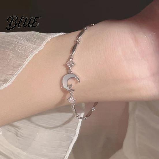 Elegant Rhinestone Bracelet Pink Zircon Sakura Bow Flower Chain Bridesmaid