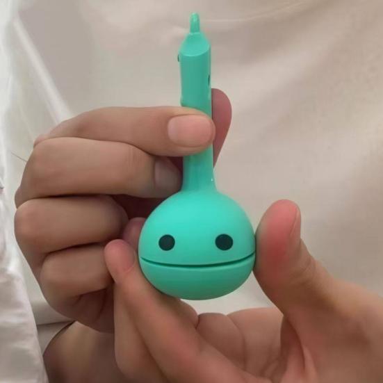 Electronic Musical Tadpole Toy Cute Keychain Sensory Instrument with Funny Sounds & Light Portable Travel Fidget Toy for Kids Stocking Stuffer