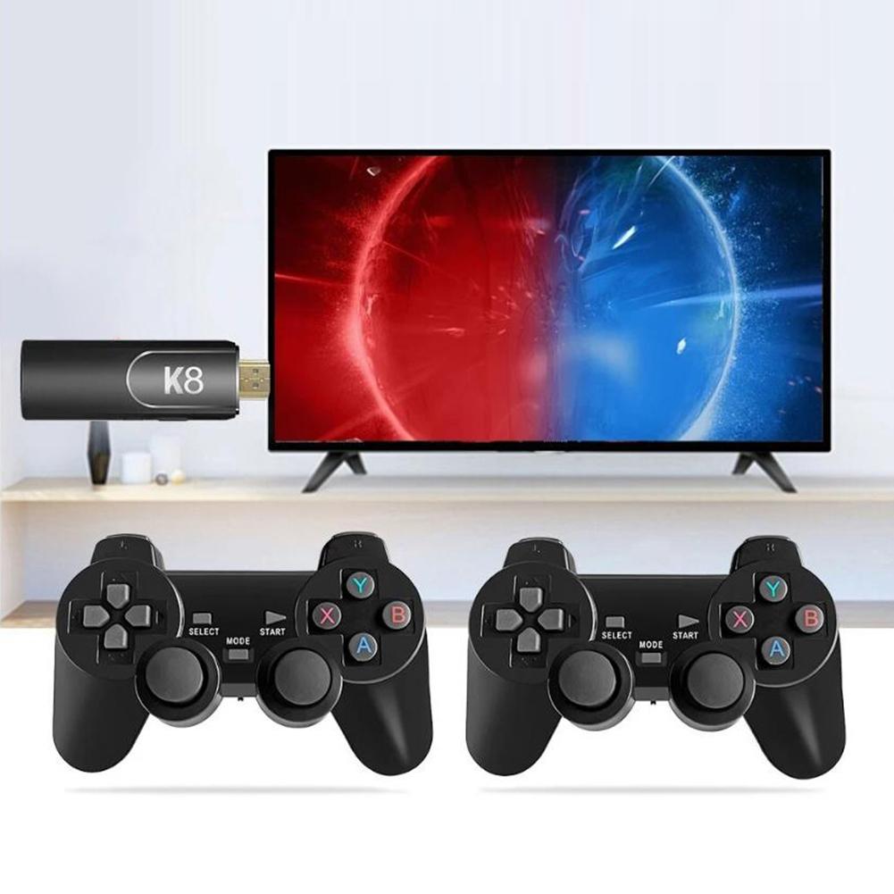 Gaming Consoles Retro Game Stick 58000+ Games TV Handheld Game Console 50 Emulators Wireless Controller for PS1 N64 DC