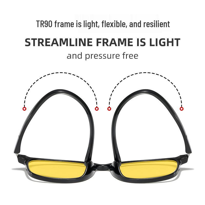 TR90 Night Vision Blue Light Blocking Unisex Sunglasses for Gaming & Screen Use