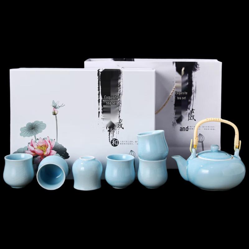 Crackle Glaze Ceramic Tea Set