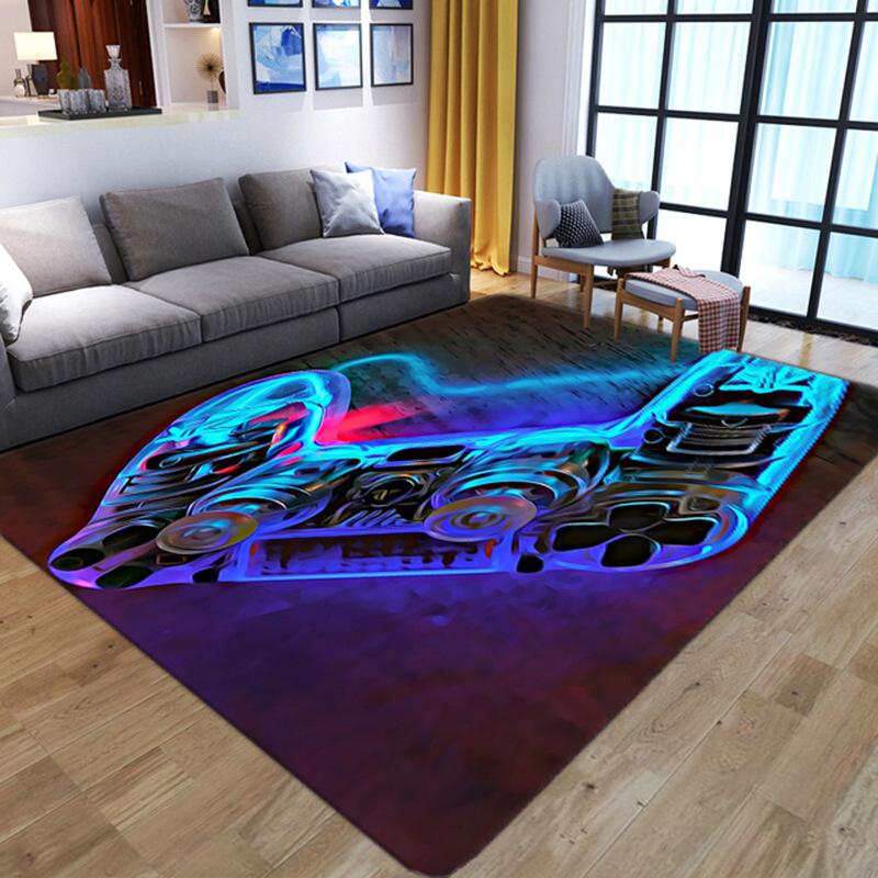 Game Console Carpet for Household Gaming Room Area Cloakroom Bedroom Bedside Soft Big Size Mats Coffee Tables Decor Foot Rug