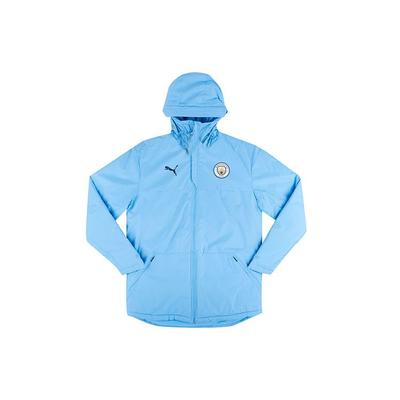Puma Logo Décontracté Mi-Long Chaud à Capuche Maillot de Football Saison 20-21 Homme Hauts Bleu 757899-01