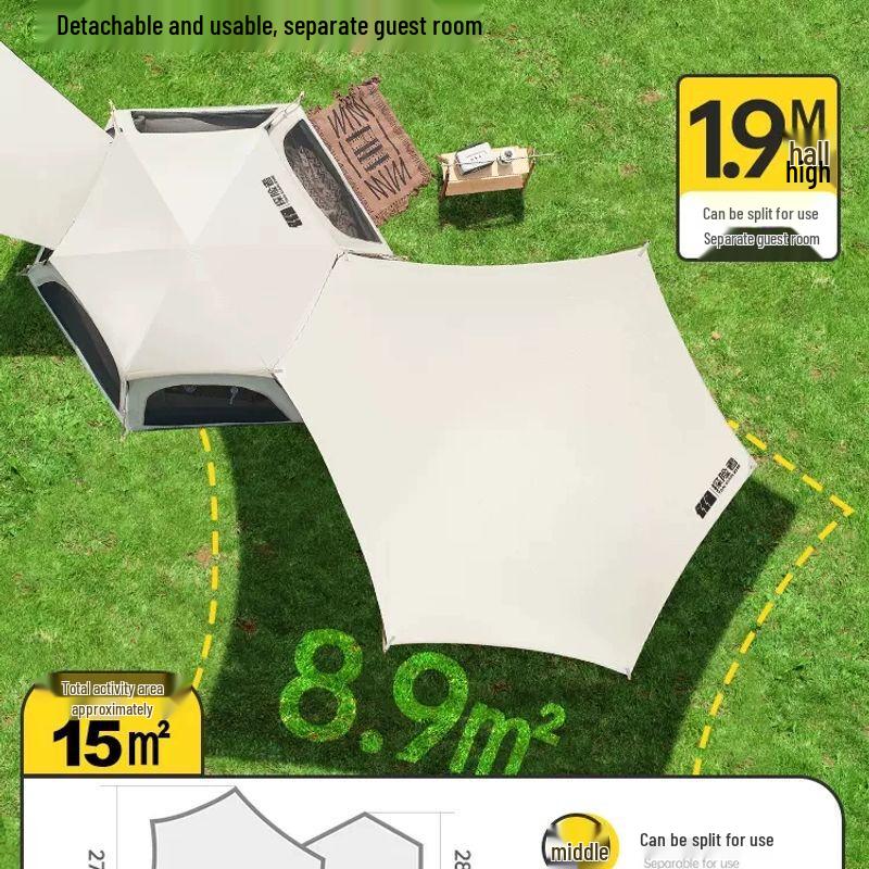 TAN XIAN ZHE Automatic Hexagonal Camping Tent & Tarp