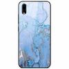 Case Tempered Glass Hard Clear Phone Case For Vivo Y91C Protector Shockproof Marble Fundas Coque