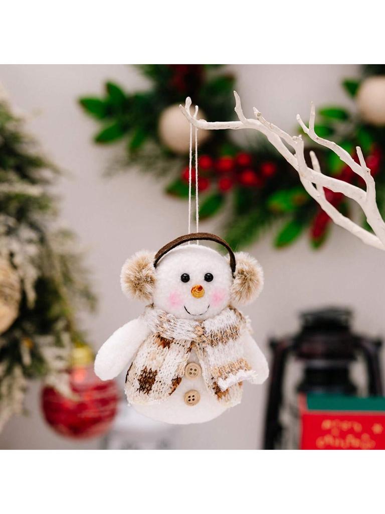 1Pc Santa Claus Doll Chirstmas Decorations Snowman Elk Doll Xmas Tree Hanging Ornaments Navidad Gifts Happy New Year 2025 Home D