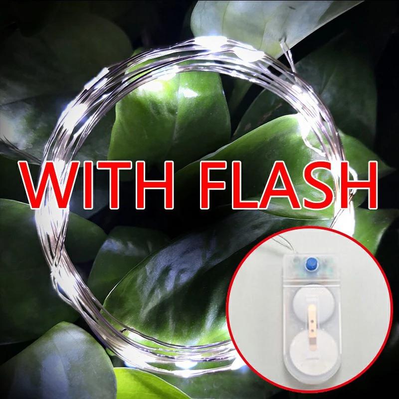 5PCS LED Fairy Lights Battery Operated 3 Modes Copper Wire String Lights for Wedding Birthday Party Gift Cake Bouquet Decor