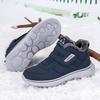 Winter Velvet Soft-soled Men's Walking Shoes High-top Waterproof Snow Boots Warm Cotton Shoes Men's Elderly Shoes Dad Shoes