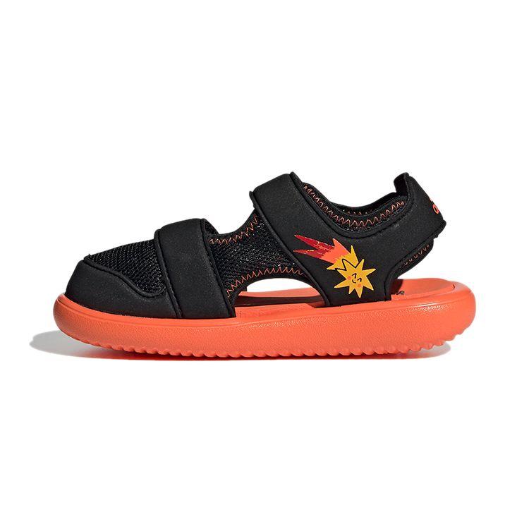 Adidas Water Sandal Non-Slip Durable Kids Sandals Kids Sandals Black Orange GX2473