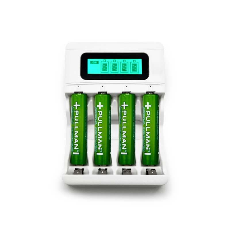 Piles Rechargeables Et Chargeur De Piles Powerset Aaa Pullman