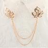 Bronze Retro Collar Brooch Chain Vintage Jewelry Gift