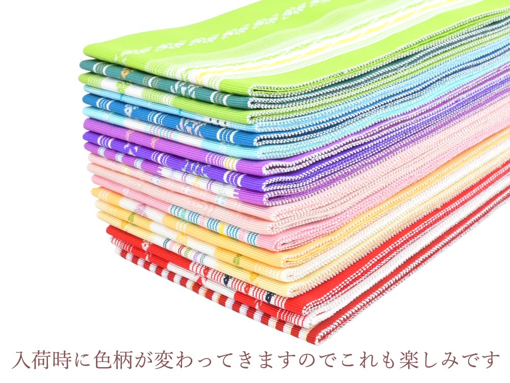 [SAKIKU-EN] Selectable Colors, Made In Japan, Authentic Chikuzen Hakata-ori Silk Date-jime (Kimono Sash), Registered Trademark, Pattern Assorted,
