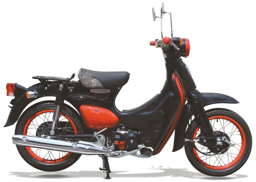 Kijima Motorcycle Parts Step Rubber Left and Right Set Red HONDA Cub/Ape (APE) 213-189