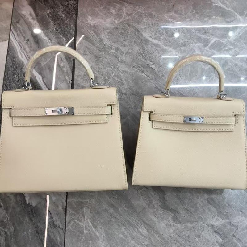 2025 New women's bag palm pattern second generation KellI bag cowhide mini Kelli bag shoulder bag crossbody handbag