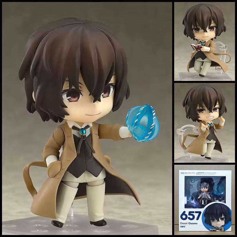 New Bungo Stray Dogs Anime 893# Nakajima Atsushi Dazai Osamu Edogawa Rampo Figures Toy Cartoon Model Movable Doll Xmas Gift