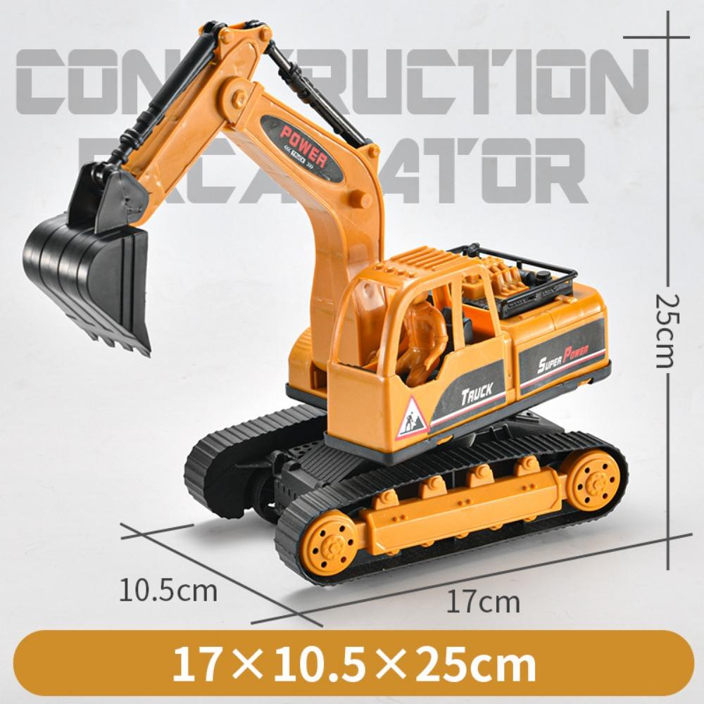 4 Styles Inertia Engineering Car Toy Plastic Excavator Model Tractor Toy  Children Gift