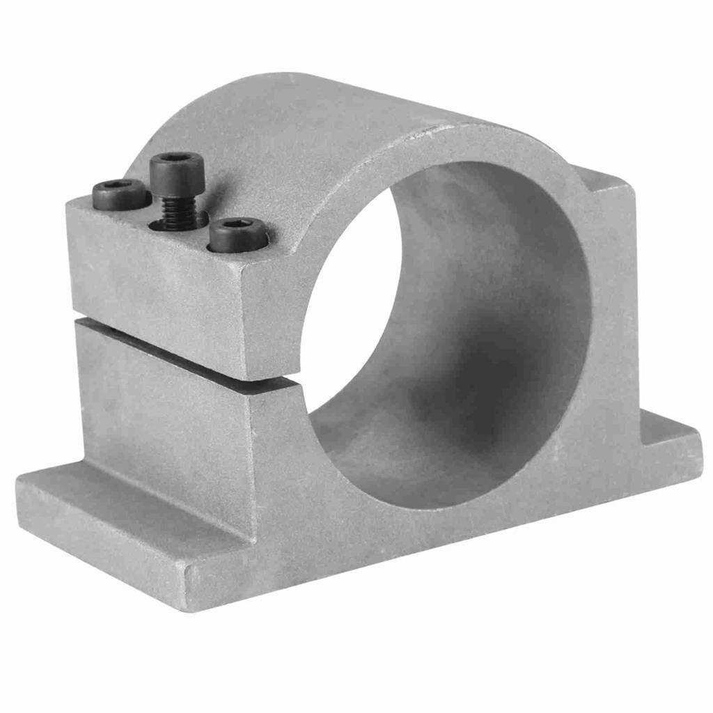 80mm Diameter Aluminum CNC Spindle Motor Mount Bracket Clamp with Screws(80mm)
