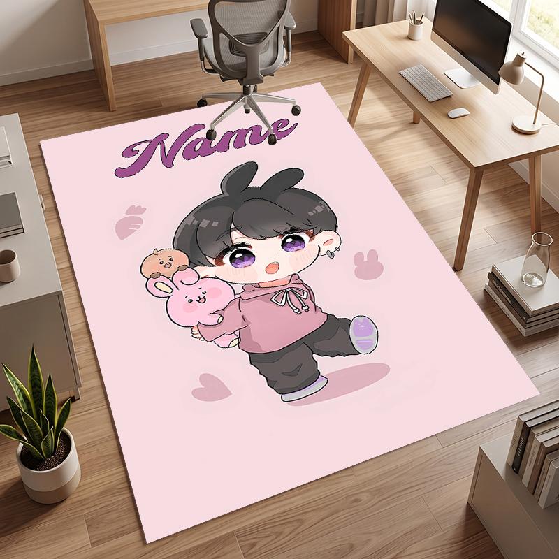 Jung Kook (14) Personalized Name Office Carpet Stylish Decor for Living Room Bedroom Kitchen