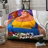 Kronk'S New Groove Character Flannel Blanket Super Soft Warm Cozy Blanket for Sofa Bed Office Travel All‑Season Home Decor Gift
