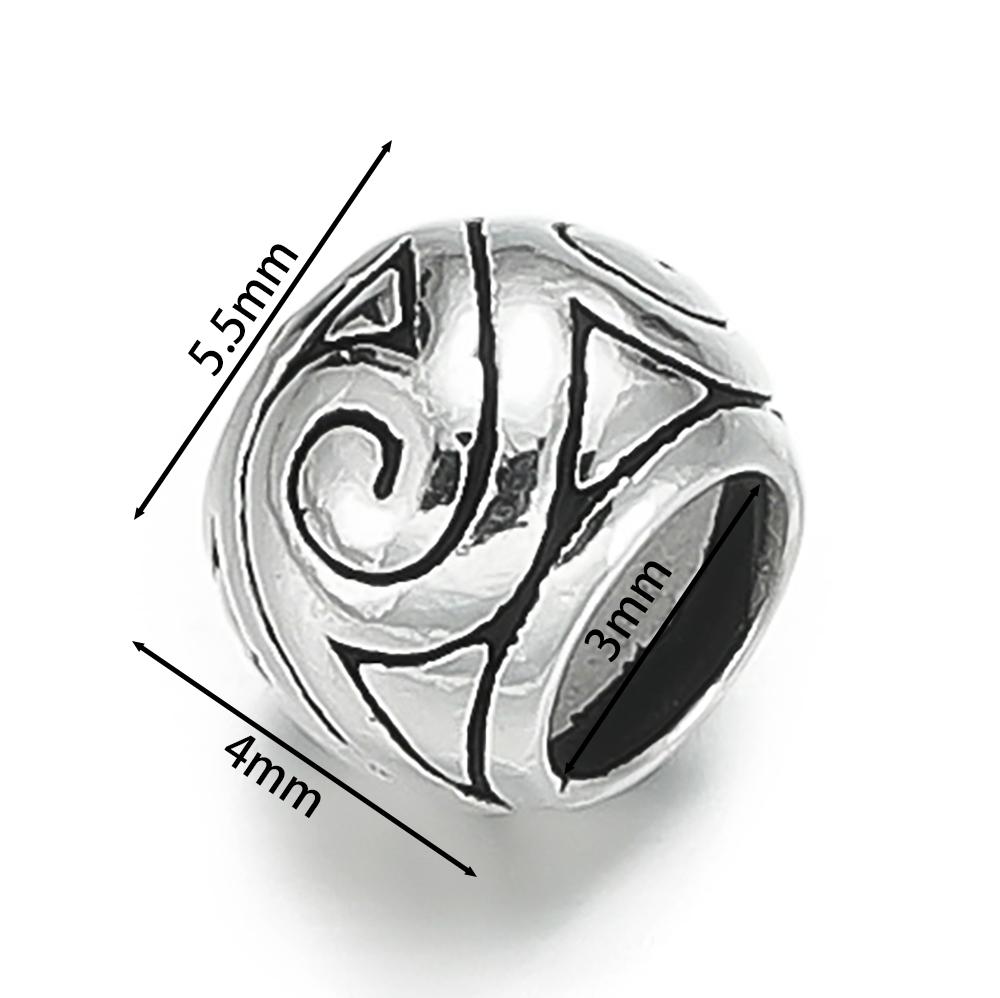 1pcs/lot 925 Sterling Silver Various Shape Silver Color Beads For DIY Jewelry Necklace Bracelets Making Supplies Accessories