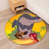 Tappeto Rotondo Stampato Zig & Sharko Tappeto per Sedia Tappeto per Area Tappetini per Ingresso, per Sedia da Ufficio Soggiorno Camera da Letto Cucina.