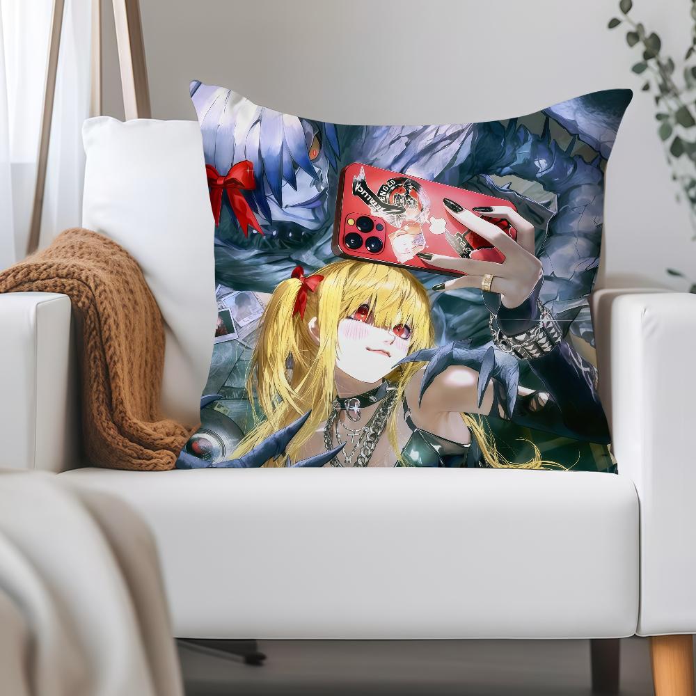 ANIME D-Death N-Note Misa Amane Pillow Case Applicable Space For Guest Rooms Interiors Cars Office House Decoration