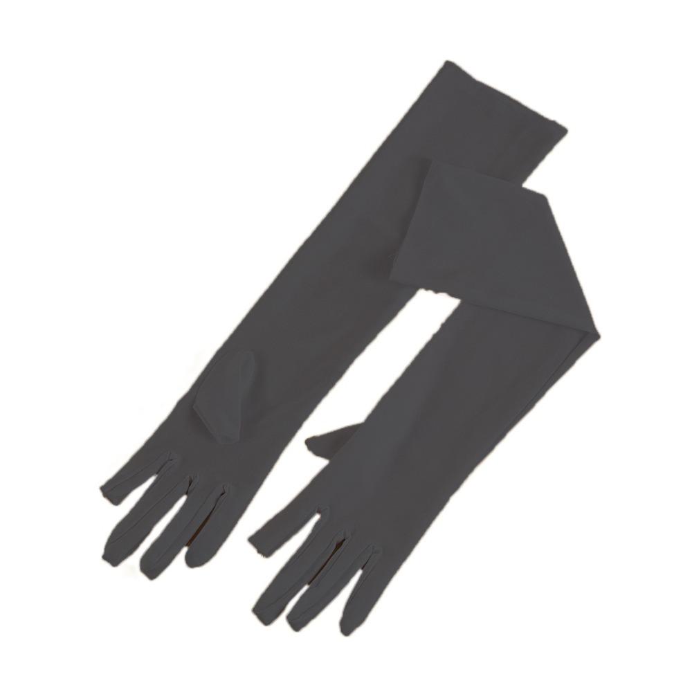 

UV Insulation Sunscreen Sleeve Sun Protection Cycling Gloves Ice Silk Sleeves Gloves Driving чорний