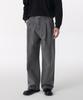 Two-Tuck Wide Denim Pants [Gray]