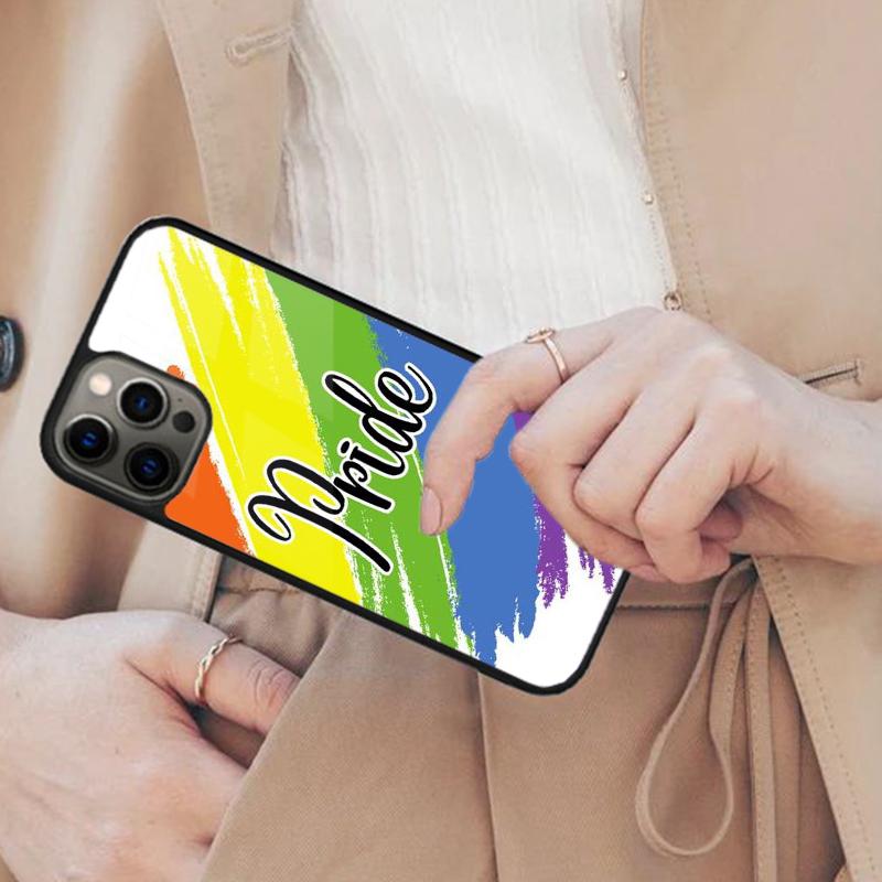 Lgbt Pride Personalised Name Magnetic Phone Case For APPLE iPhone 17 Air 16 14 13 12 Pro Max 15 Plus Wireless MagSafe Cover