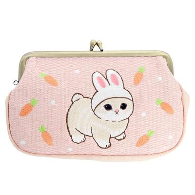 Sunstar Stationery Mofusand Pouch with Embroidered Clasp and Bunny Design, S2323680