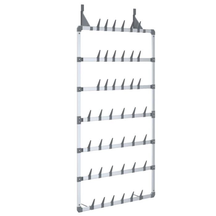 VidaXL Hanging Shoe Rack Silver 66x13x139 Cm 344372