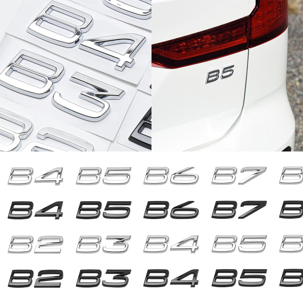3D ABS Letters Car Rear Trunk Tailgate Side Fender Badge Emblem Sticker for Volvo B2 B3 B4 B5 B6 B7 B8 Auto Accessories