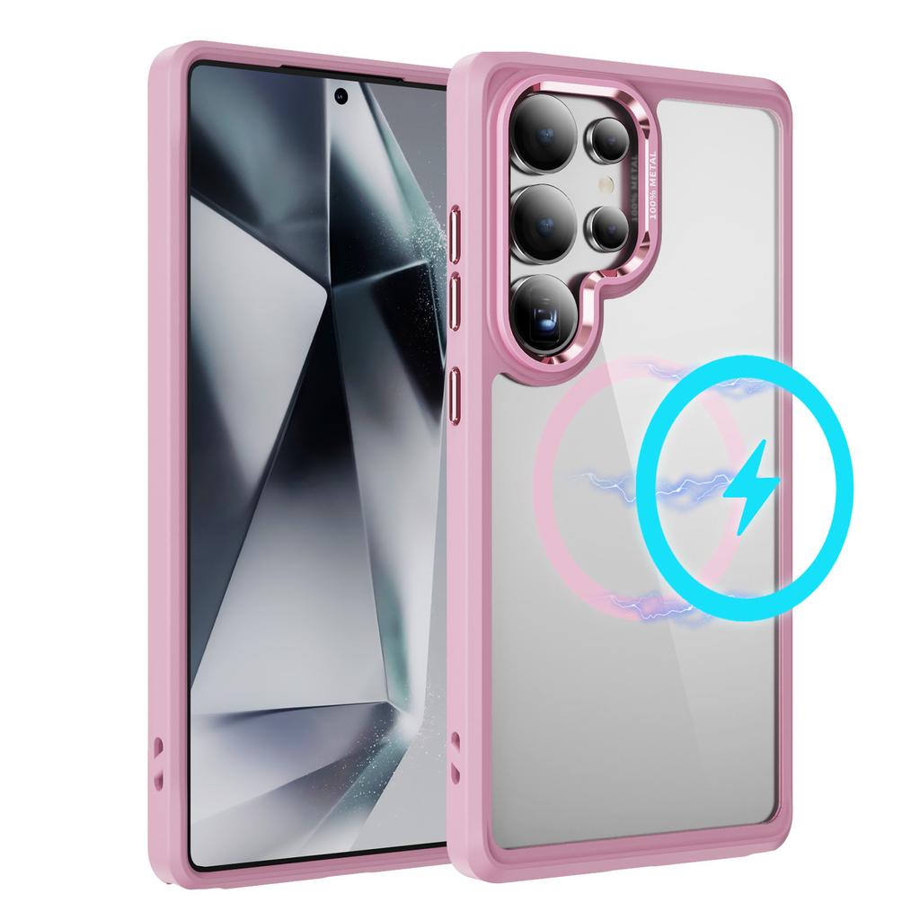 Popular Protective Goggles, High-permeability Magnetic Phone Case, High-end Feel for SamsungS24/S25plus Transparent Phone Case