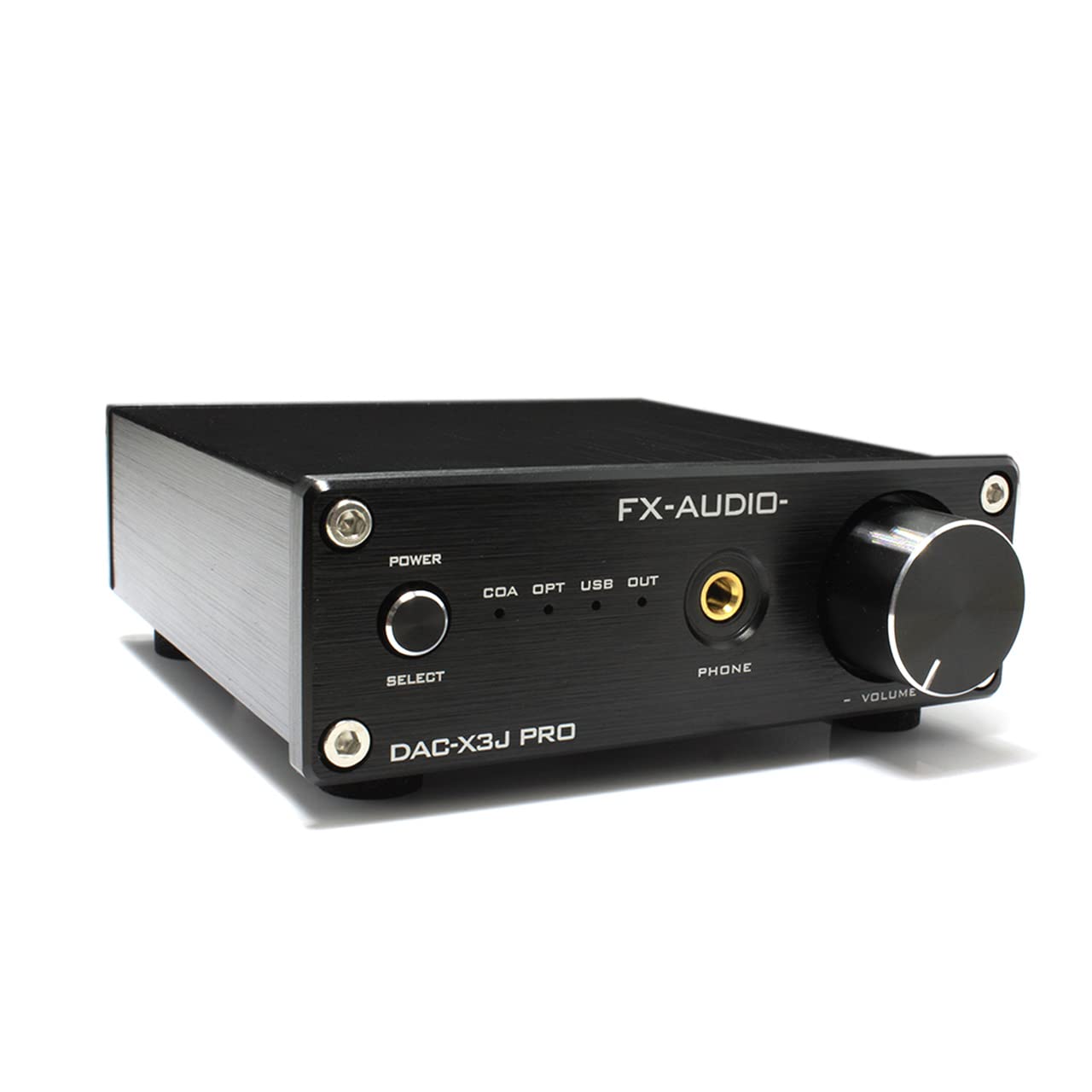 

PRO DAC ES9023P USB шина живлення Привід Високопотужний підсилювач для навушників Оптичний цифровий Коаксіальний цифровий 3 входи FX-AUDIO- DAC-X3J [Чорний] Hi-Res