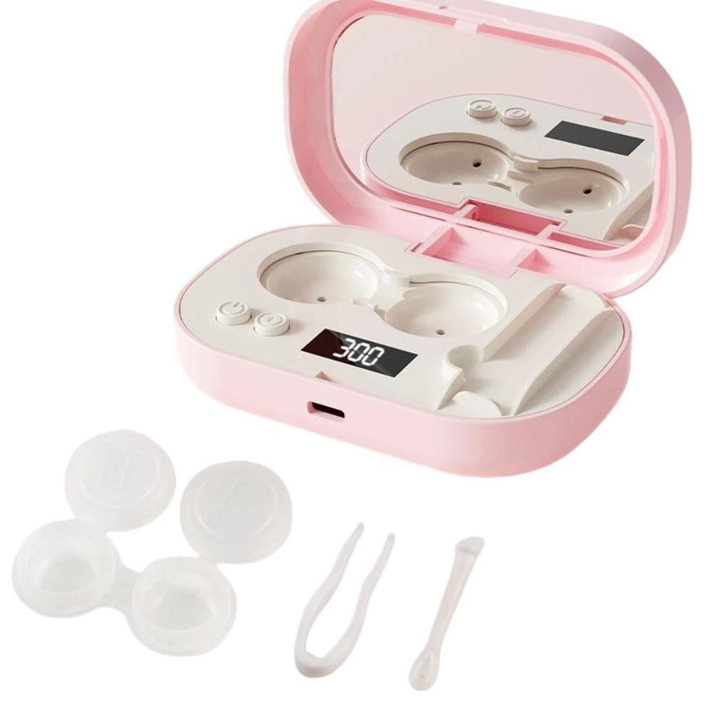 High Frequency Vibration Ultrasonic Beauty Lenses Cleaner USB Charging 5 Adjustable Levels Beauty Lenses Storage Container