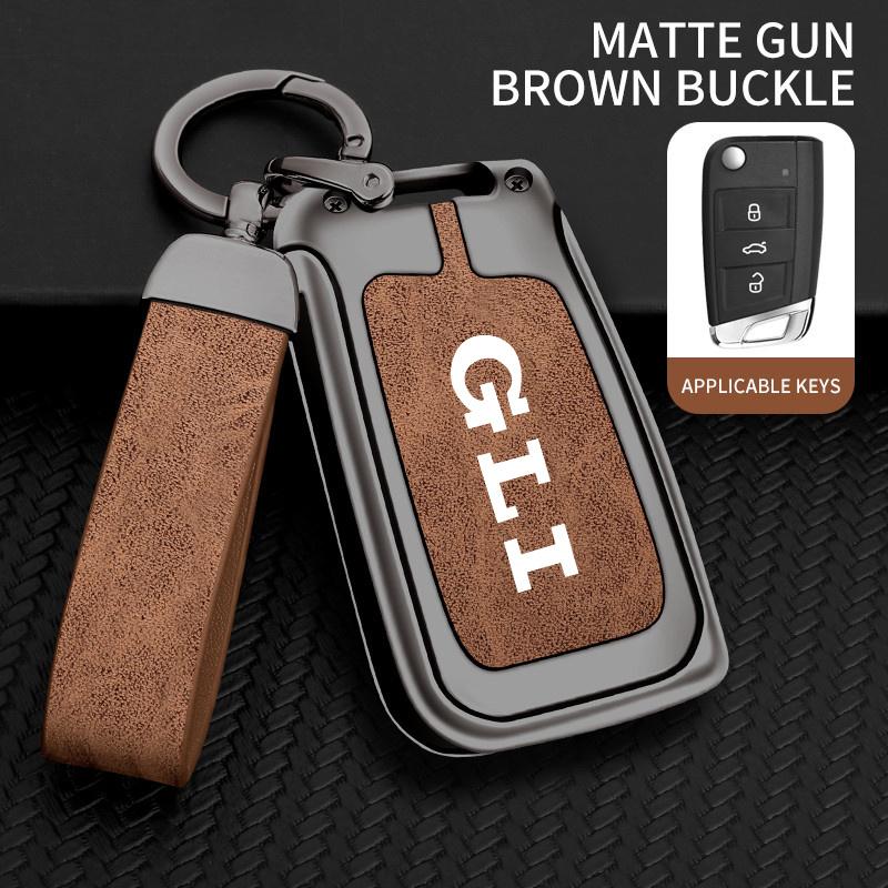 For VW VOLKSWAGEN 2026 New Zinc Alloy Car Remote Key Cover Case Holder Shell Fob For Volkswagen VW GLI Jetta MK4 MK5 MK6 MK7 GTD