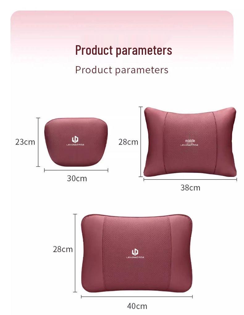 Suporte Lombar para Bancos de Carro Leapmotor T03/C11/C01/C16/C10 - Conforto de Alta Qualidade e Proteção da Cintura Encosto de Cabeça
